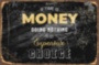 MONEY мотивационная надпись на металле желтый черный серый белый  табличка на металле 