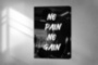 Картина No Pain No Gain фитнес мотивационный принт в спорт зал на холсте