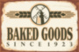 BAKED GOODS выпечка металлическая табличка бежевый табличка на металле 