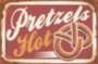 PRETZELS крендель металлическая табличка для кондитерской  табличка на металле 