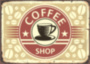 COFFEE SHOP металлическая табличка для кофейни табличка на металле 