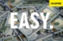 Картина на стекле EASY доллары деньги мотивационная картина печать под заказ