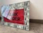Картина на стекле WORK HARDER доллары деньги мотивационная картина печать под заказ