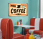 HOT AND FRESH COFFEE металлическая табличка для кофейни оранжевый табличка на металле 