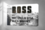 BOSS мотивационная надпись белый серый черный - печать на холсте