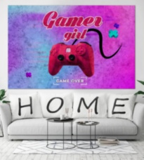 Gamer Girl джойстик геймпад розовый синий фиолетовый 