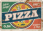 PIZZA вывеска для пиццерии красный зеленый синий табличка на металле 