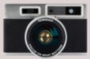 Картина Фотоаппарат с мотивационной надписью черный серый розовый на холсте