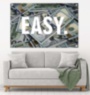 Картина на стекле EASY доллары деньги мотивационная картина печать под заказ
