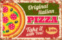 ORIGINAL ITALIAN PIZZA для пиццерии красный зеленый желтый табличка на металле 