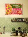 ORIGINAL ITALIAN PIZZA для пиццерии красный зеленый желтый табличка на металле 
