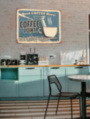 COFFEE POINT вывеска на заказ для кофейни табличка на металле 