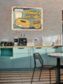 DONUTS AND COFFEE металлическая табличка для кофейни табличка на металле 