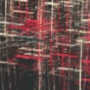 Картина Абстракция красные бежевые линии на черном фоне - печать на холсте