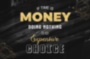 Картина Money деньги мотивационная надпись черный золотой белый - печать на холсте
