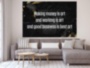 Картина Making Money is Art мотивационная надпись черный белый - печать на холсте