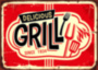 DELICIOUS GRILL металлическая вывеска в ресторан на заказ табличка на металле 
