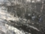 Картина маслом Абстракция небо черный белый серый 