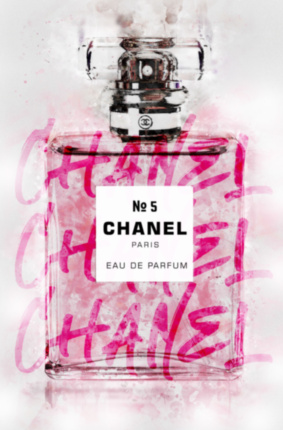 Картина Мода Парфюм Chanel #5 интерьерный принт - печать на холсте