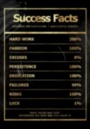 Картина SUCCESS FACTS мотивационные надписи принт в офис на холсте