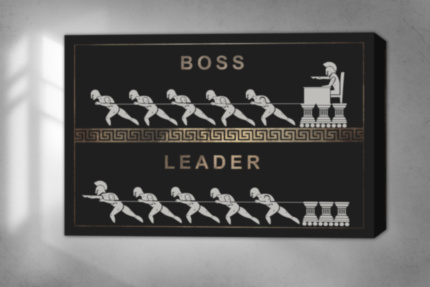 Картина BOSS LEADER интерьерный принт на холсте