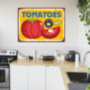 TOMATOES помидоры вывеска в магазин овощей табличка на металле 