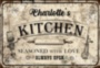 KITCHEN металлическая табличка для кухни табличка на металле 