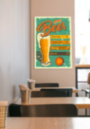 MENU BEER пивное меню металлическая табличка декор табличка на металле 
