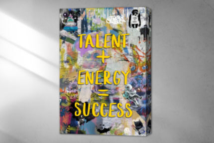 Картина TALENT ENERGY SUCCESS мотивационная надпись успех на холсте