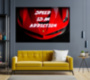 Картина SPEED IS AN ADDICTION мотивационная надпись на холсте