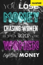 You lose money мотивационный принт черный белый фиолетовый