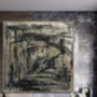Картина маслом Абстракция черный золотой серый