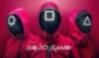 Картина Поп Арт Игра в кальмара персонажи сериала бестселлера SQUID GAME - печать на холсте