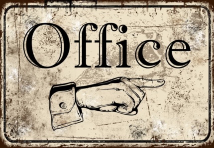OFFICE металлическая табличка в офис табличка на металле 
