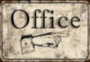 OFFICE металлическая табличка в офис табличка на металле 