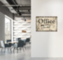 OFFICE металлическая табличка в офис табличка на металле 