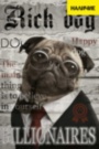 Картина ➤ В наличии RICH DOG Собачка мопс в костюме на обложке журнала - печать на холсте