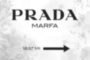 Картина Мода PRADA MARFA интерьерный принт вывеска белый серый - печать на холсте