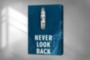 Картина NEVER LOOK BACK принт с мотивирующей надписью на холсте