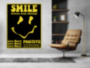 Картина SMILE Always keep smiling мотивационная надпись на холсте