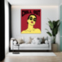Картина Поп Арт CHILL OUT девушка с сигаретой в стиле поп арт - печать на холсте