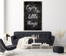 ENJOY THE LITTLE THINGS мотивационный принт