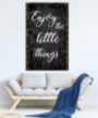 Картина ➤ В наличии ENJOY THE LITTLE THINGS мотивационный принт - печать на холсте