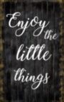 Картина ➤ В наличии ENJOY THE LITTLE THINGS мотивационный принт - печать на холсте
