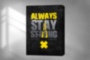 Картина ALWAYS STAY STORNG мотивационная надпись на холсте