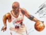 Картина маслом Абстракция Майкл Джордан баскетболист Chicago Bulls