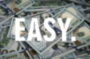 Картина Деньги Надпись Easy Интерьерный принт - печать на холсте
